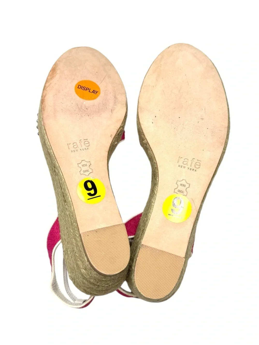 Vintage Y2K: Rafé NY ❤︎︎ Faceted Pearl Embellished Espadrille Sandal ❤︎︎ Pink 9M